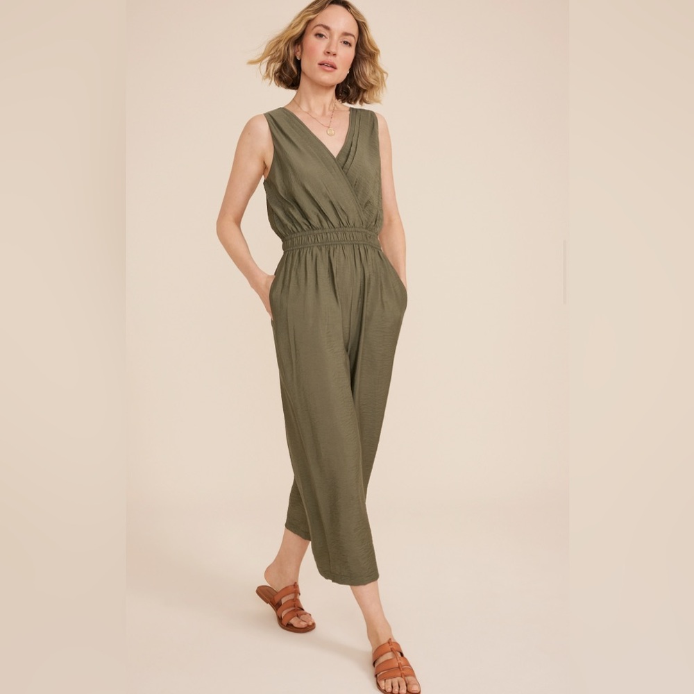 Maurices Bare Jumpsuit Dusty Olive Large